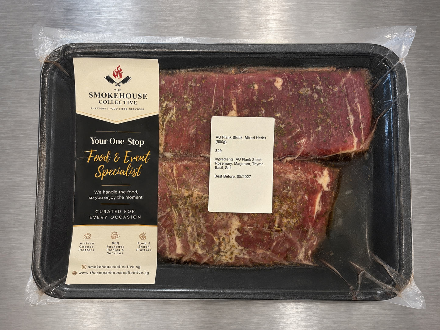 Australian Flank Streak with Salt & Mixed Herbs (500g)