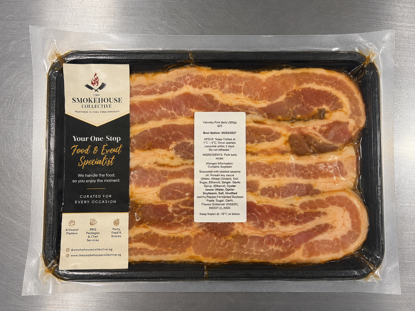 Marinated Yakiniku Pork Belly (500g)